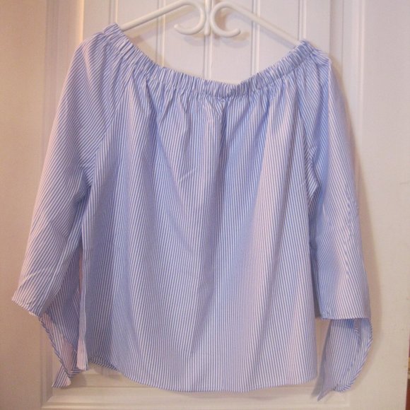 Simply Couture Top Off Shoulder Split Sleeves NWT - Picture 4 of 4